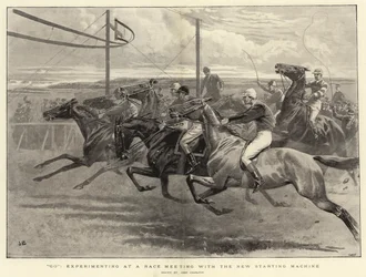 Go, experimentando en una reunión de carreras con la nueva máquina de salida